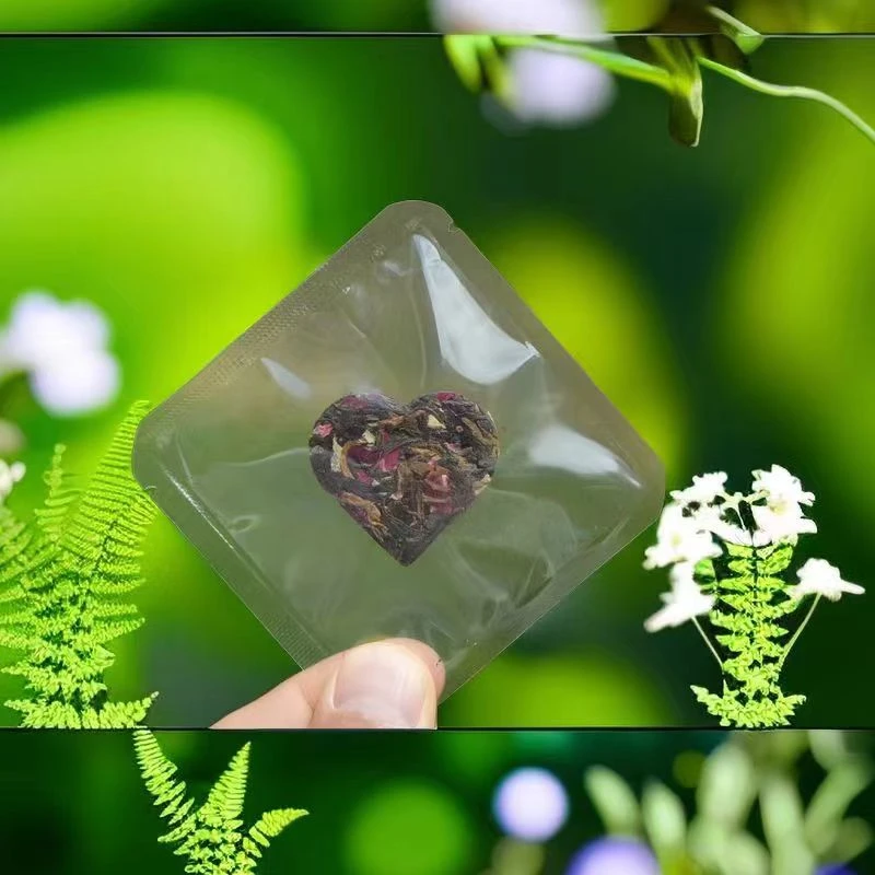 2023年玫瑰花茶心形红茶滇红➕ 重瓣红玫瑰5克小饼茶叶袋装组合型