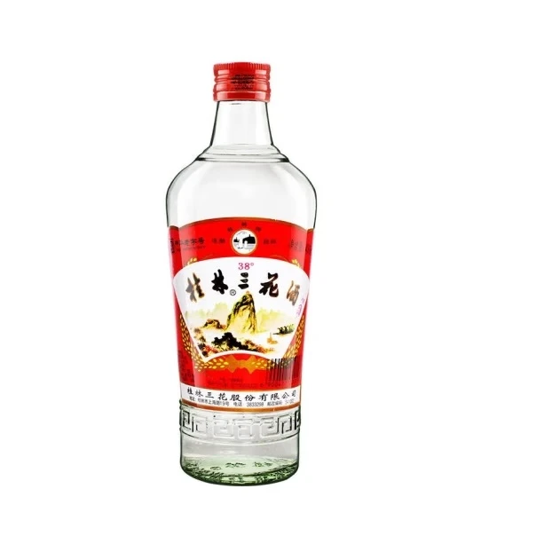 桂林桂林三花酒 官方自营低度玻瓶白酒  米香型38度480ml