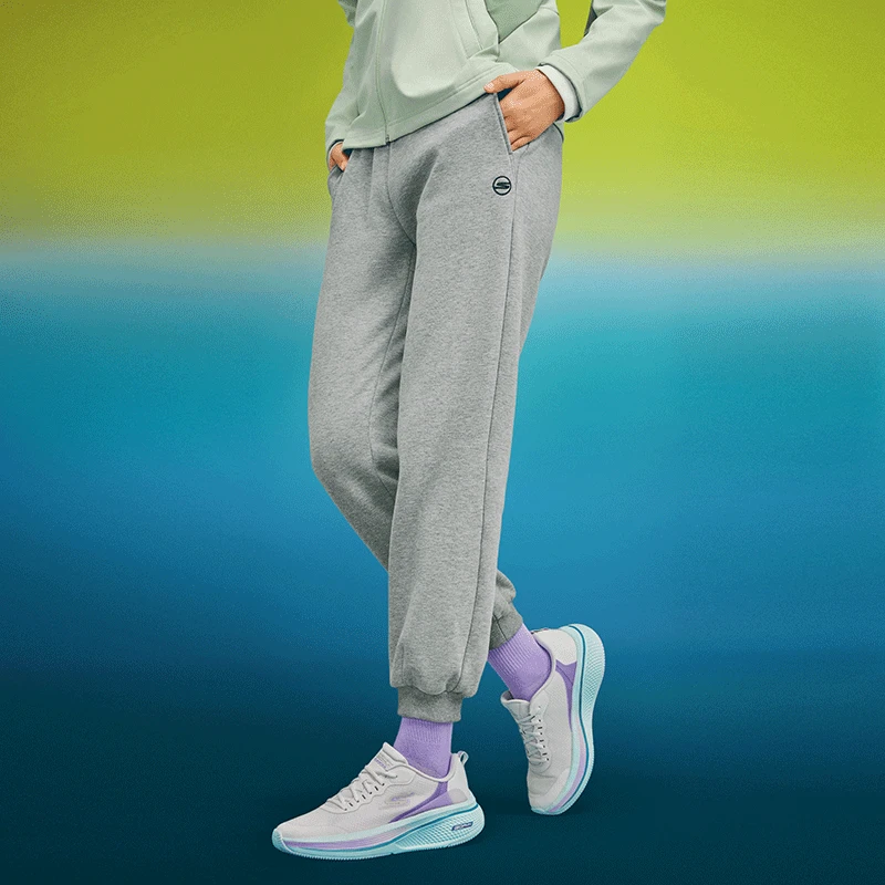 Skechers斯凯奇加绒休闲长裤女2024秋新款蓄热保暖柔软舒适运动裤