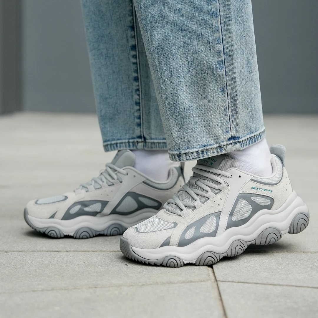 Skechers斯凯奇新款男子时尚啵啵熊老爹鞋复古绑带熊猫鞋237483