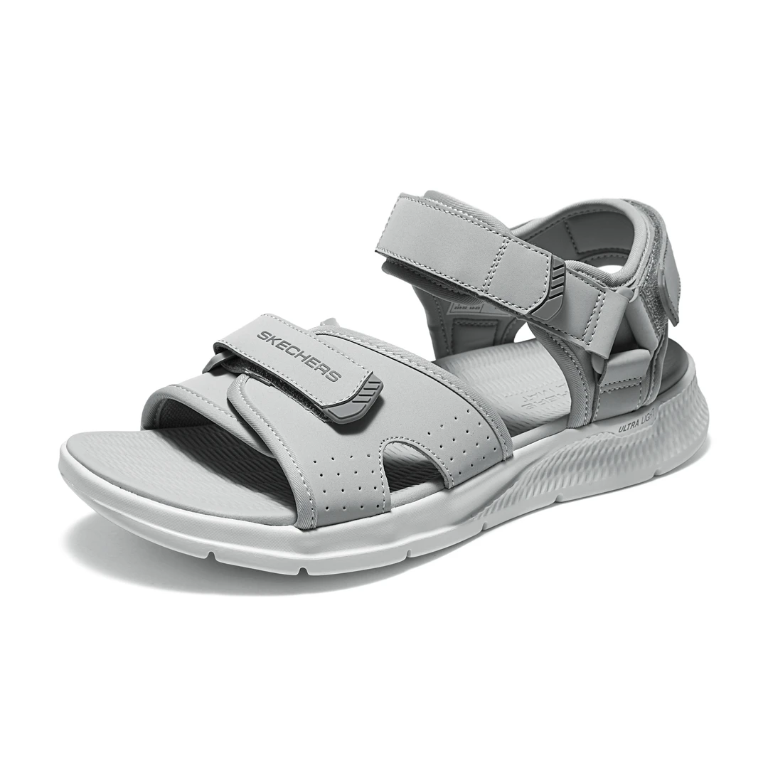 Skechers斯凯奇轻质缓震运动凉鞋男夏新款透气魔术贴沙滩鞋229097