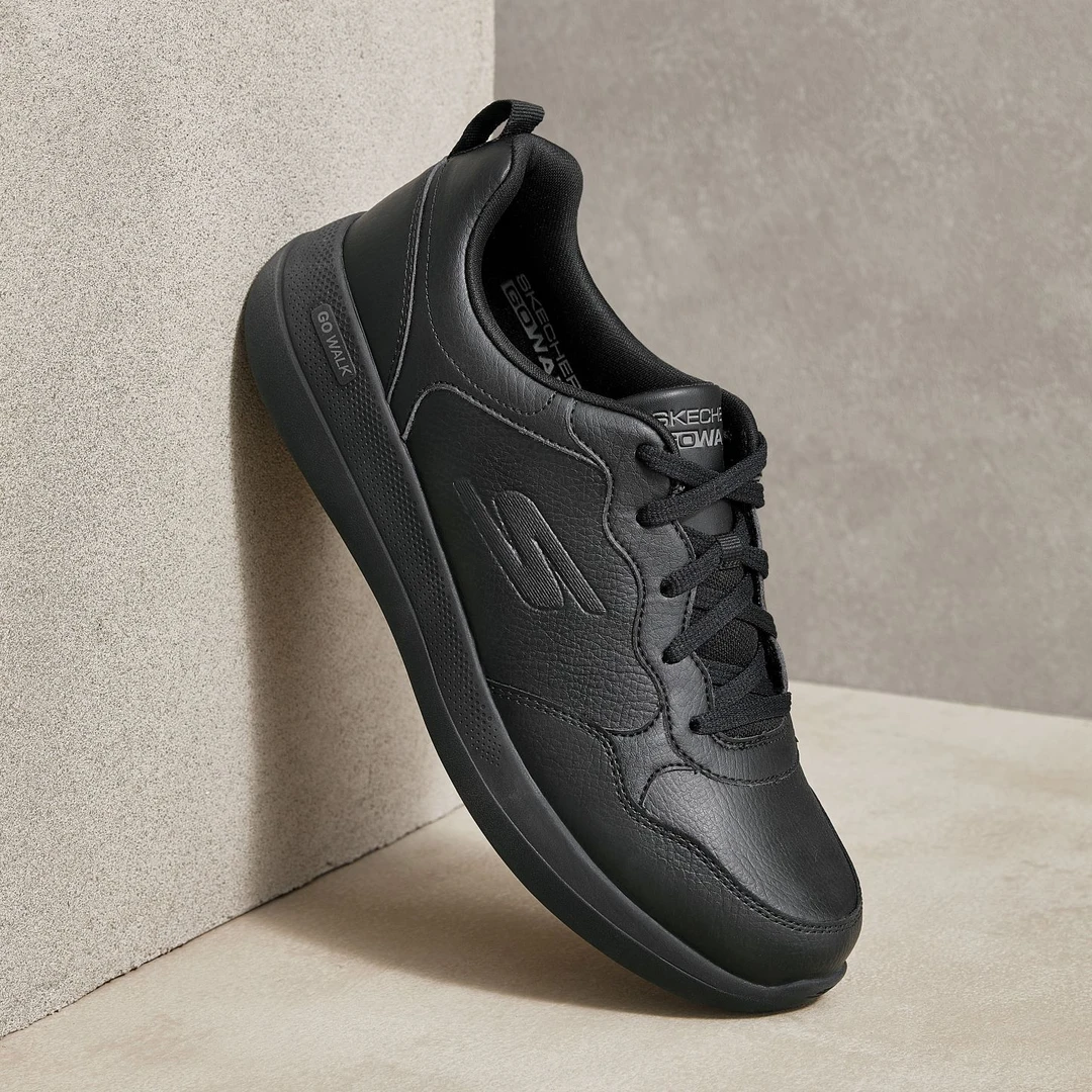 Skechers斯凯奇男鞋新款时尚缓震绑带健步鞋商务休闲皮鞋216620