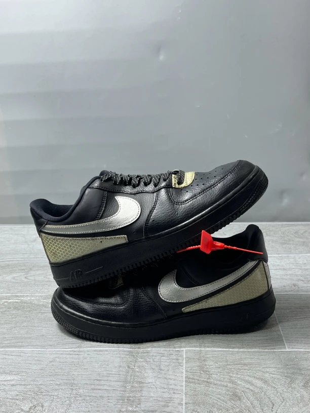 41码 9新/nike af1黑3m/板鞋 公价 瑕疵鞋帮修复