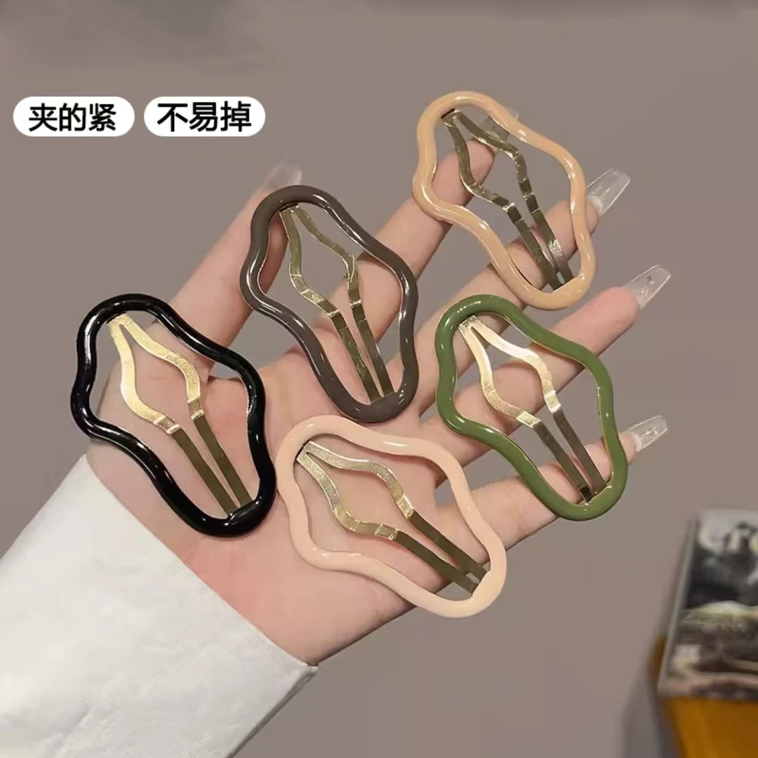 云朵碎发夹侧边刘海小夹子可爱气质小众发卡百搭糖果色后脑勺发饰