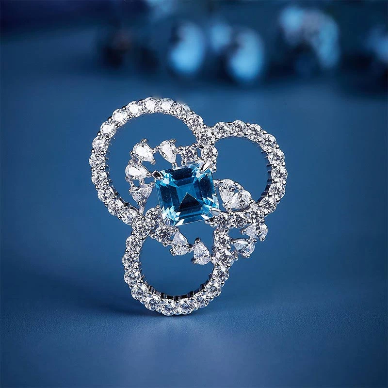 【福利】天然托帕石阿斯切工艺2克拉左右圆舞曲吊坠项链挂坠百搭