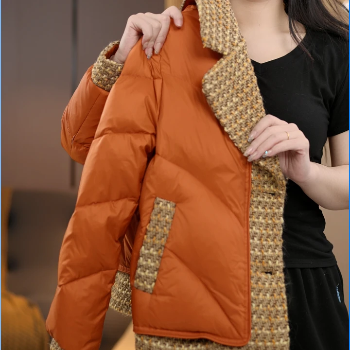 【XJ】新年战袍新款时尚小香风显瘦气质百搭保暖外套