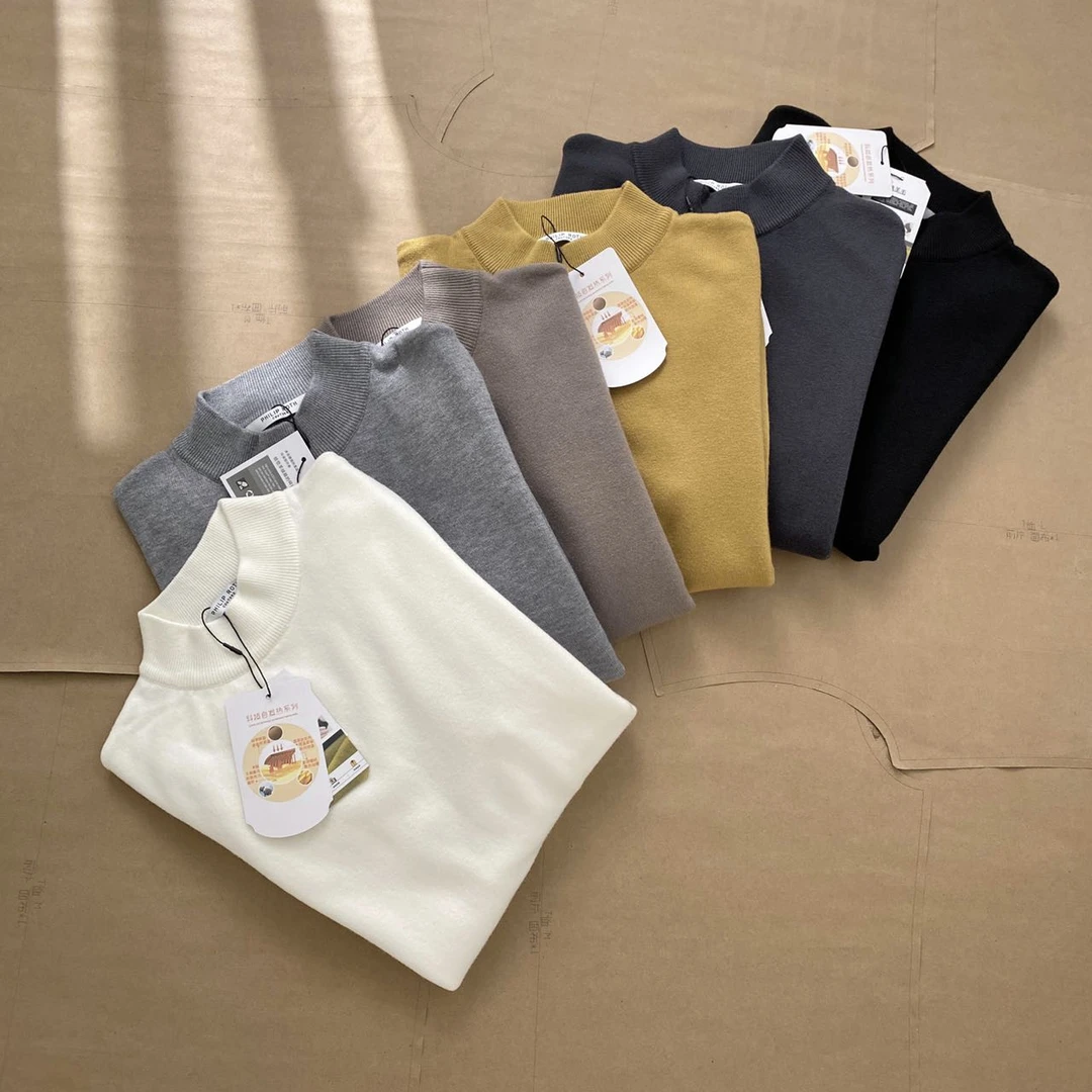 【问问爸男装】冬款韩版简约百搭打底毛衣