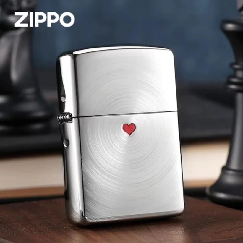 ZIPPO打火机 爱情轮回红心 官方正品防风银色送礼送TC9812ZJ