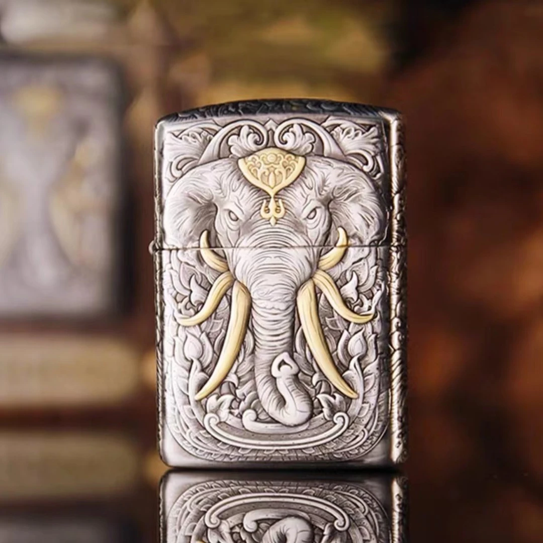 ZIPPO/之宝打火机 DIY168盔甲 繁花景象  防风双面个性DY9912QT