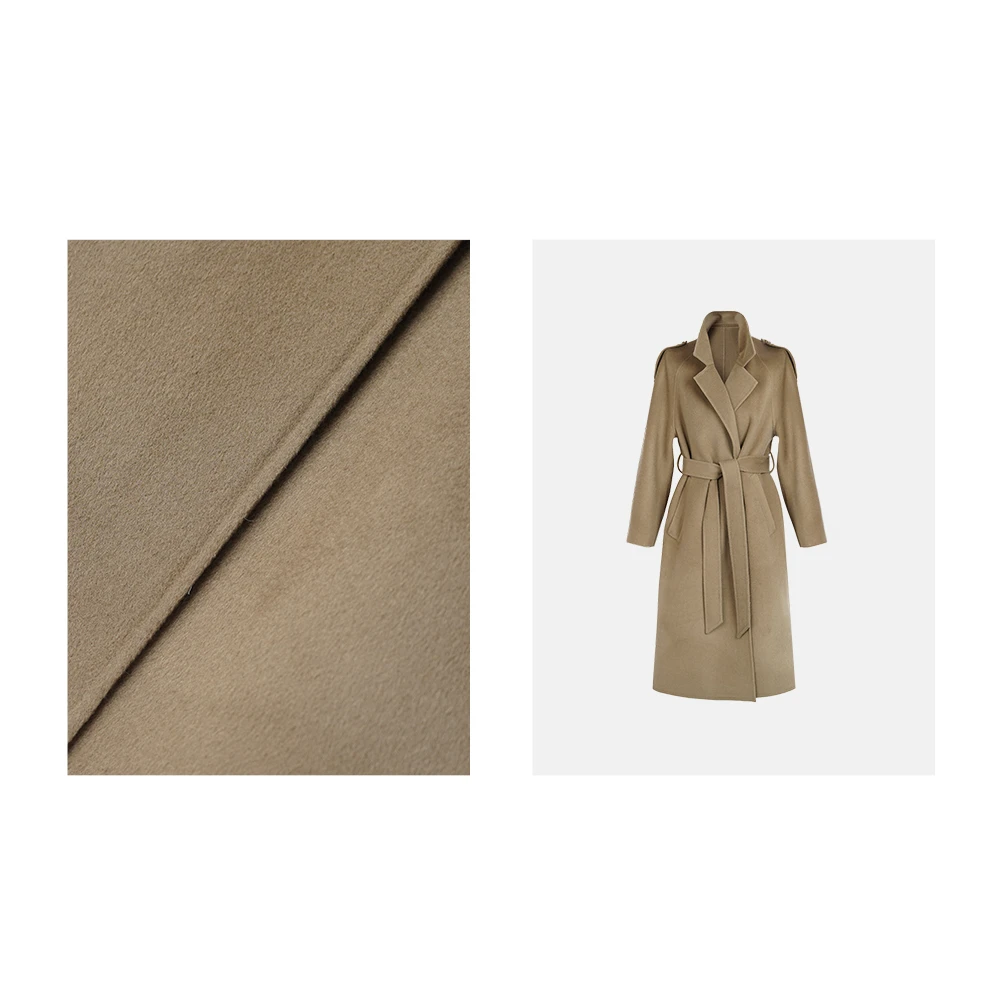 JiaoyeKequer棉羊毛长款双面毛呢大衣女士冬季气质时尚风衣 ZJ245