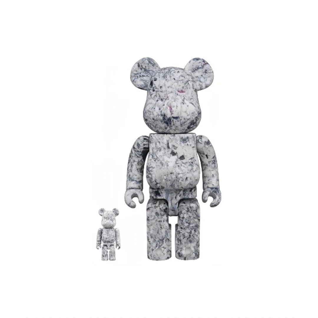 积木熊Bearbrick 雪地 拆检400%+100%尺寸28cm/7cm潮玩