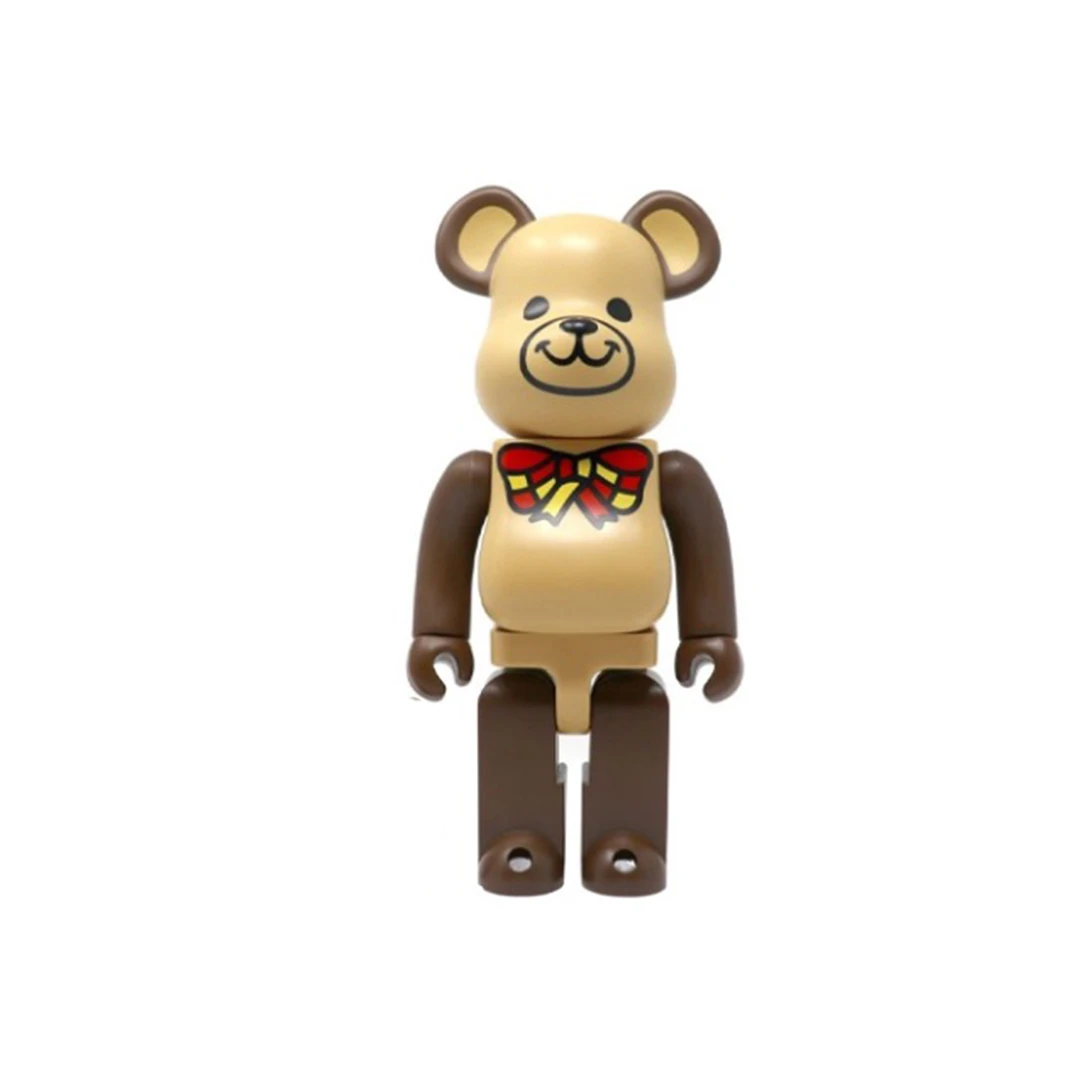 积木熊Bearbrick 闪电联名 拆检无100% 尺寸28cm 潮玩