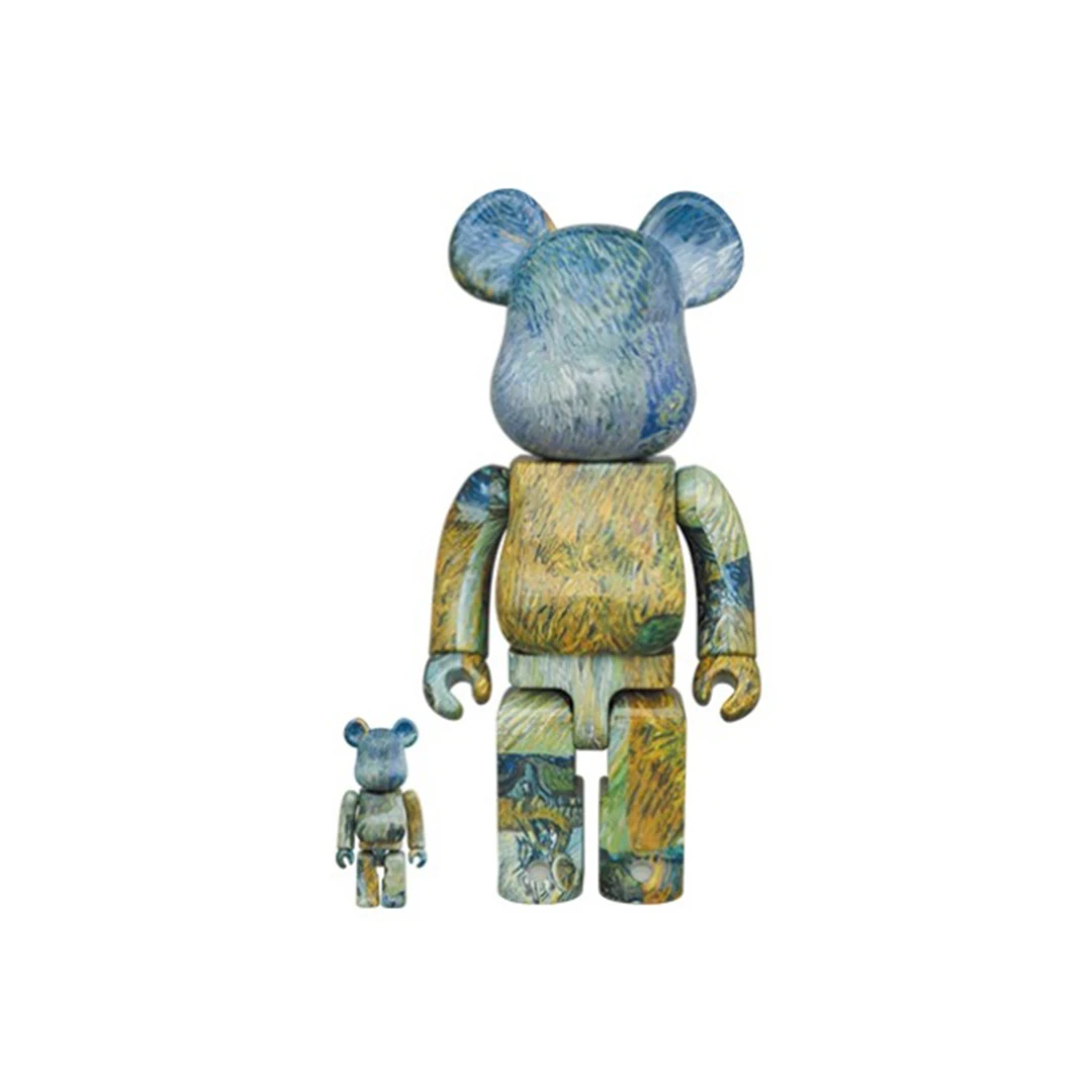 积木熊Bearbrick 乡间小路 拆检400%+100%尺寸28cm/7cm 潮玩