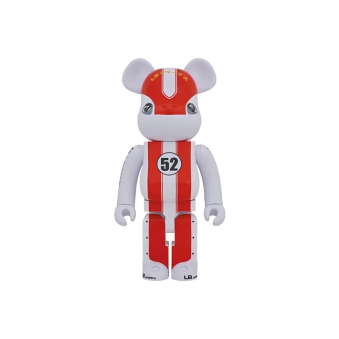 积木熊Bearbrick LBWK红色 双盒1000%尺寸70cm潮玩