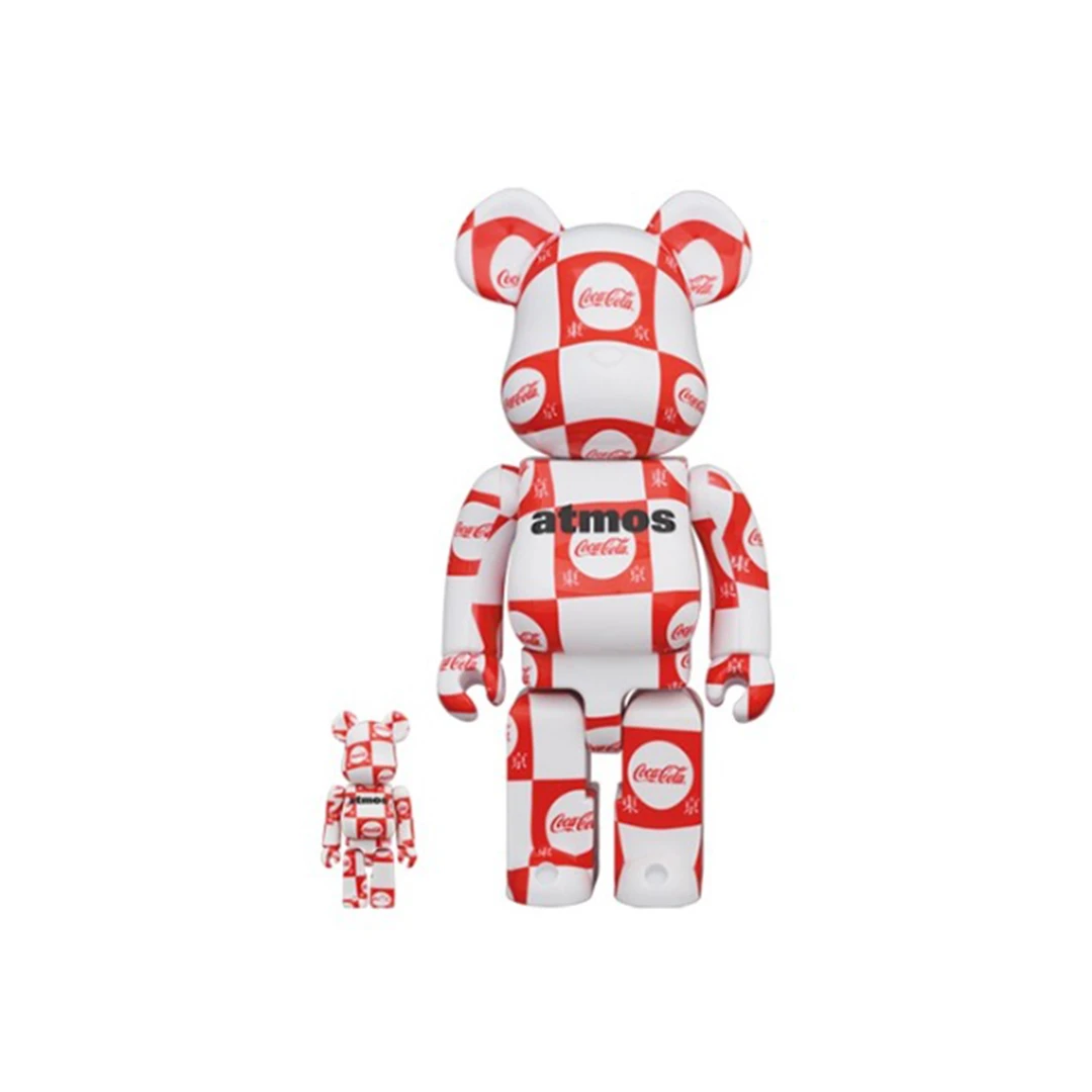 积木熊Bearbrick atmos可乐东京 拆检400%+100%尺寸28cm/7cm 潮玩