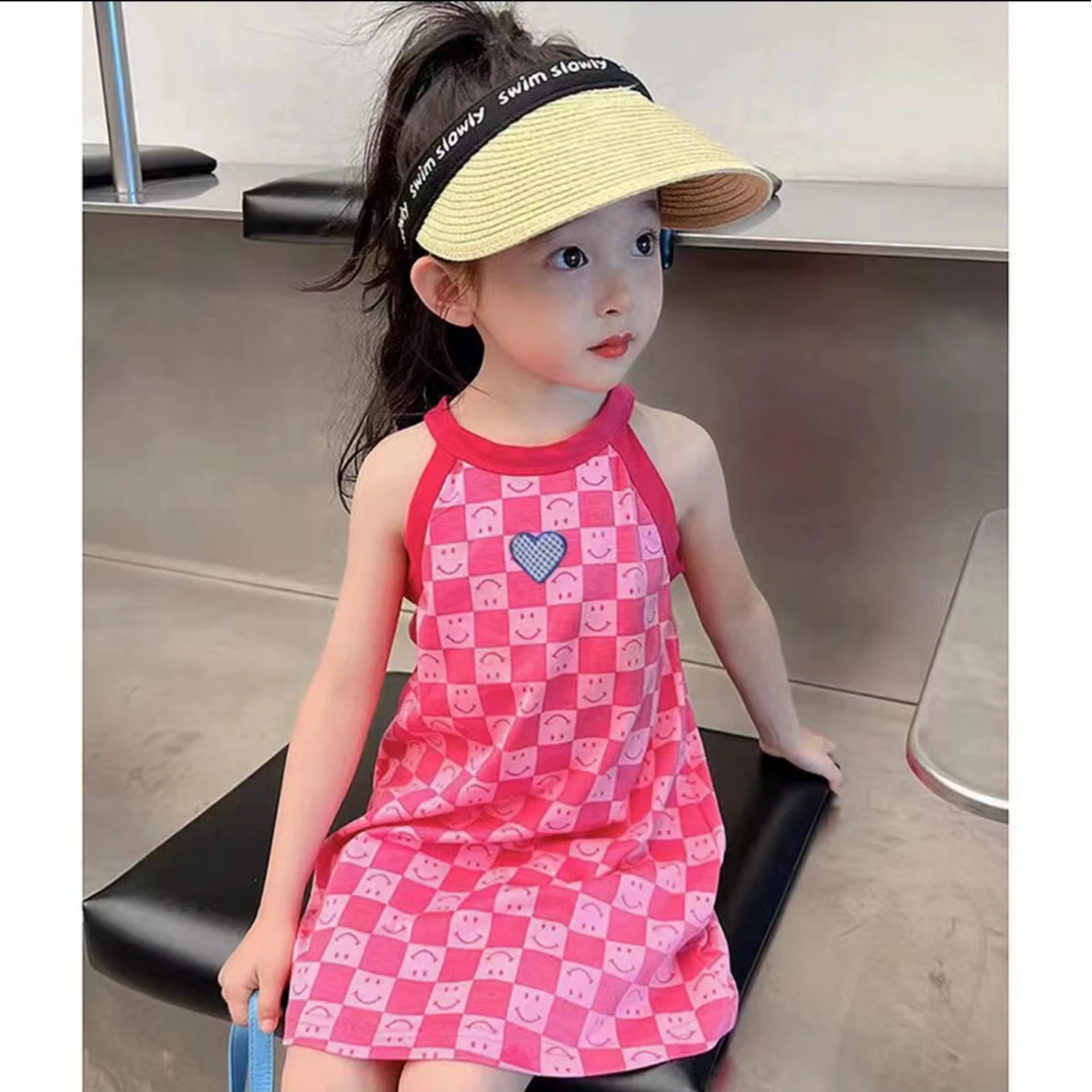 女童冰丝夏季公主裙儿童冰丝薄款宝宝女孩吊带裙子