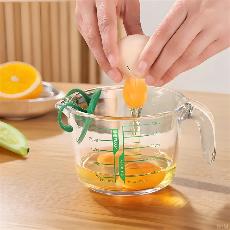 烘焙玻璃量杯耐高温大杯子打蛋杯热奶计量杯大容量加厚耐热打蛋液