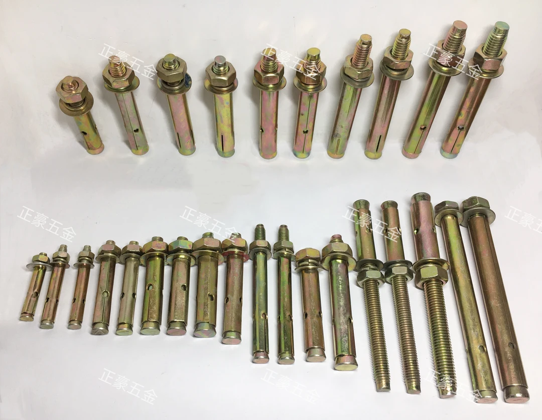 国标膨胀螺栓m10膨胀螺丝镀锌膨胀螺丝加长膨胀螺栓空调外机