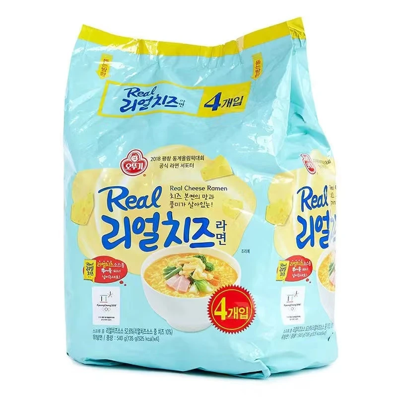 韩国进口不倒翁特浓芝士拉面袋韩式方便面汤面真拉面速食泡面煮面