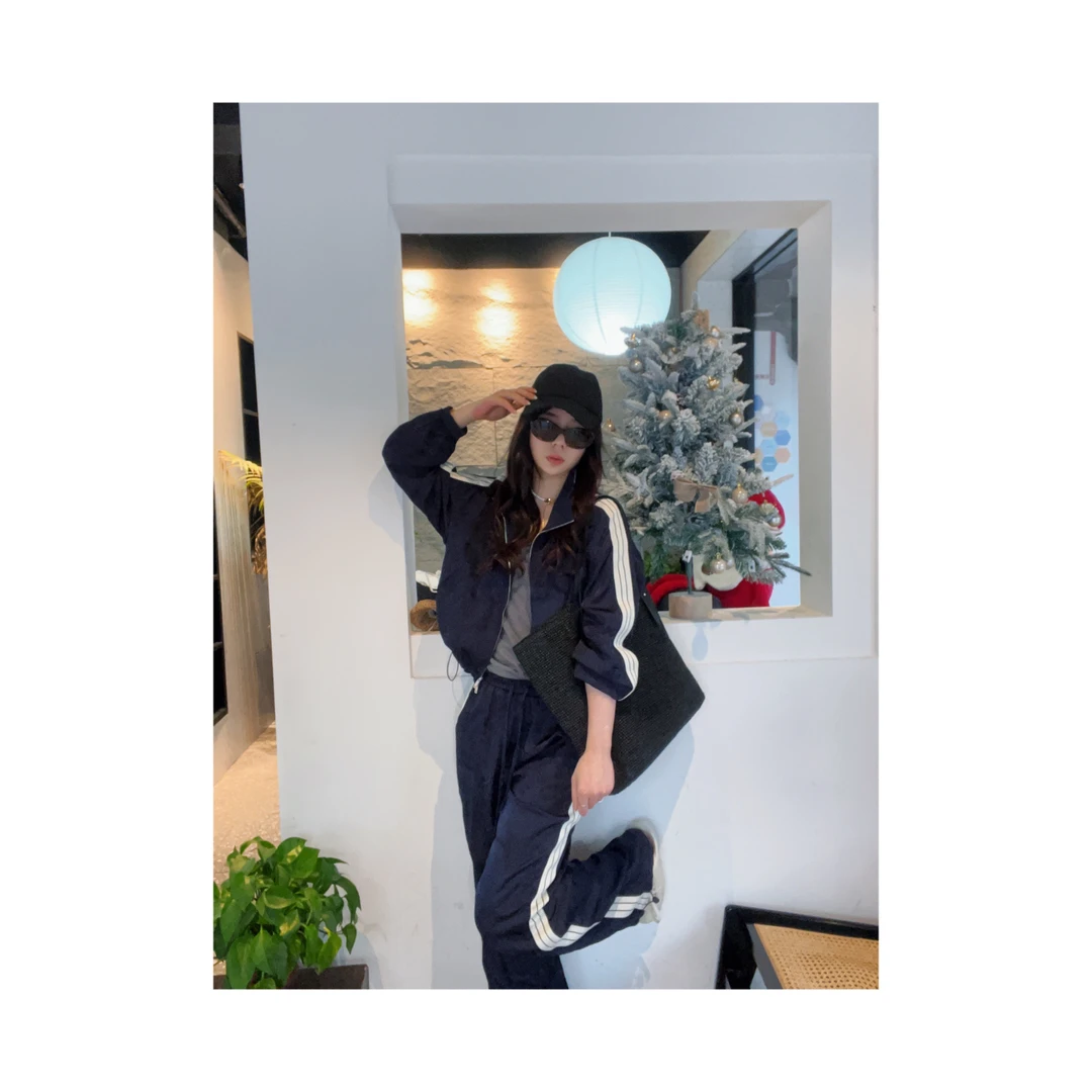 新款“松弛富婆套装”881#P01633春夏新款春夏穿搭两件套