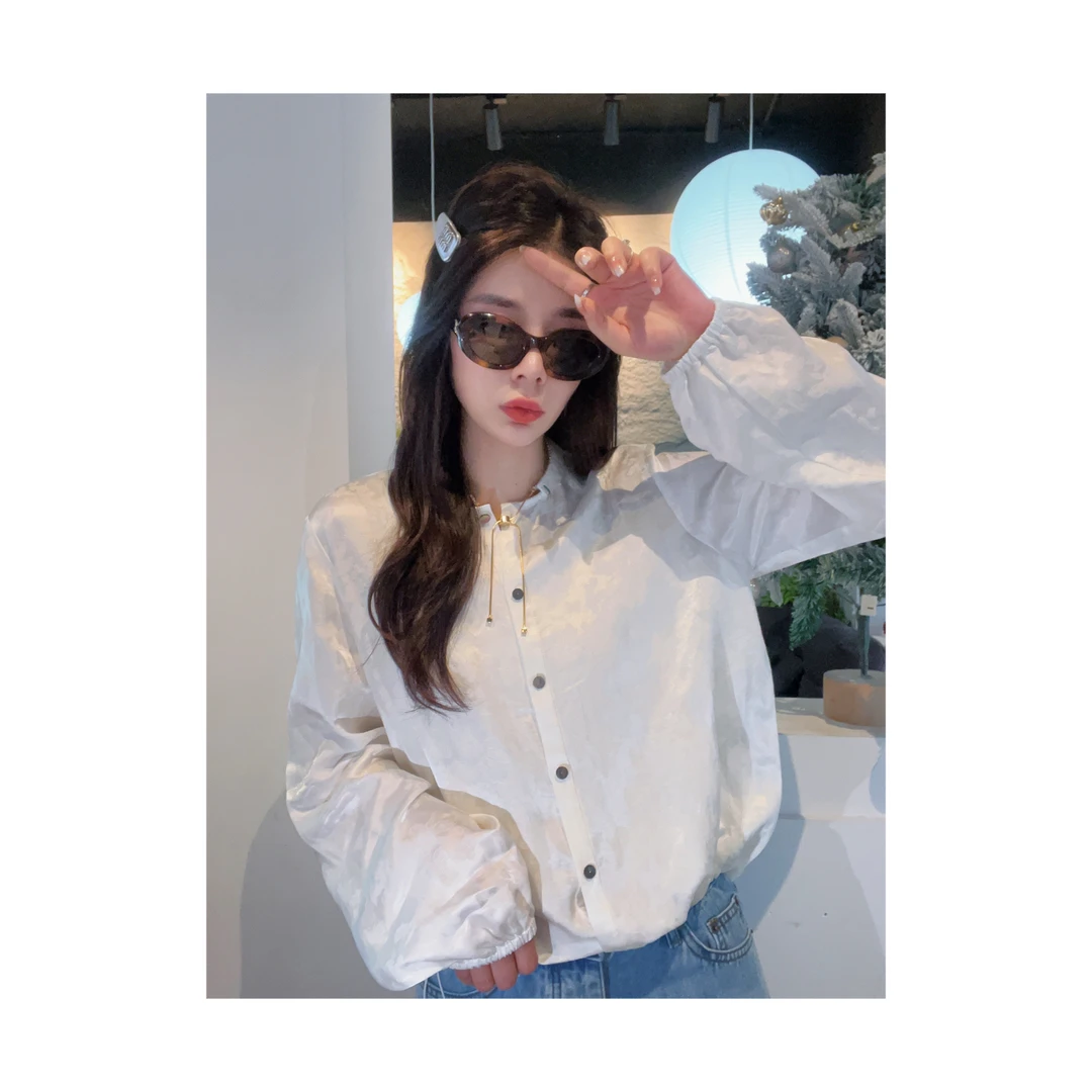 新款“月光诗人“881#P01296早春新款开春穿搭素雅上衣