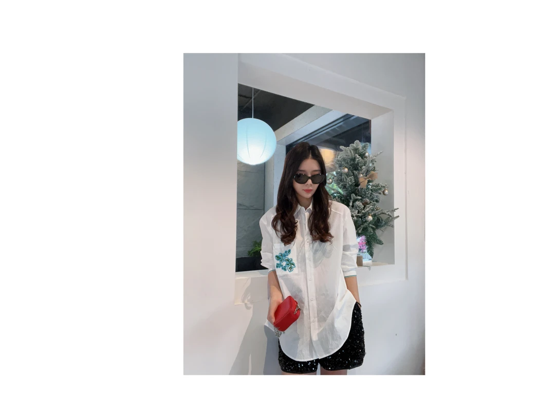 新款“美学衬衣”874#P01698新款职场不费力时髦气质上衣