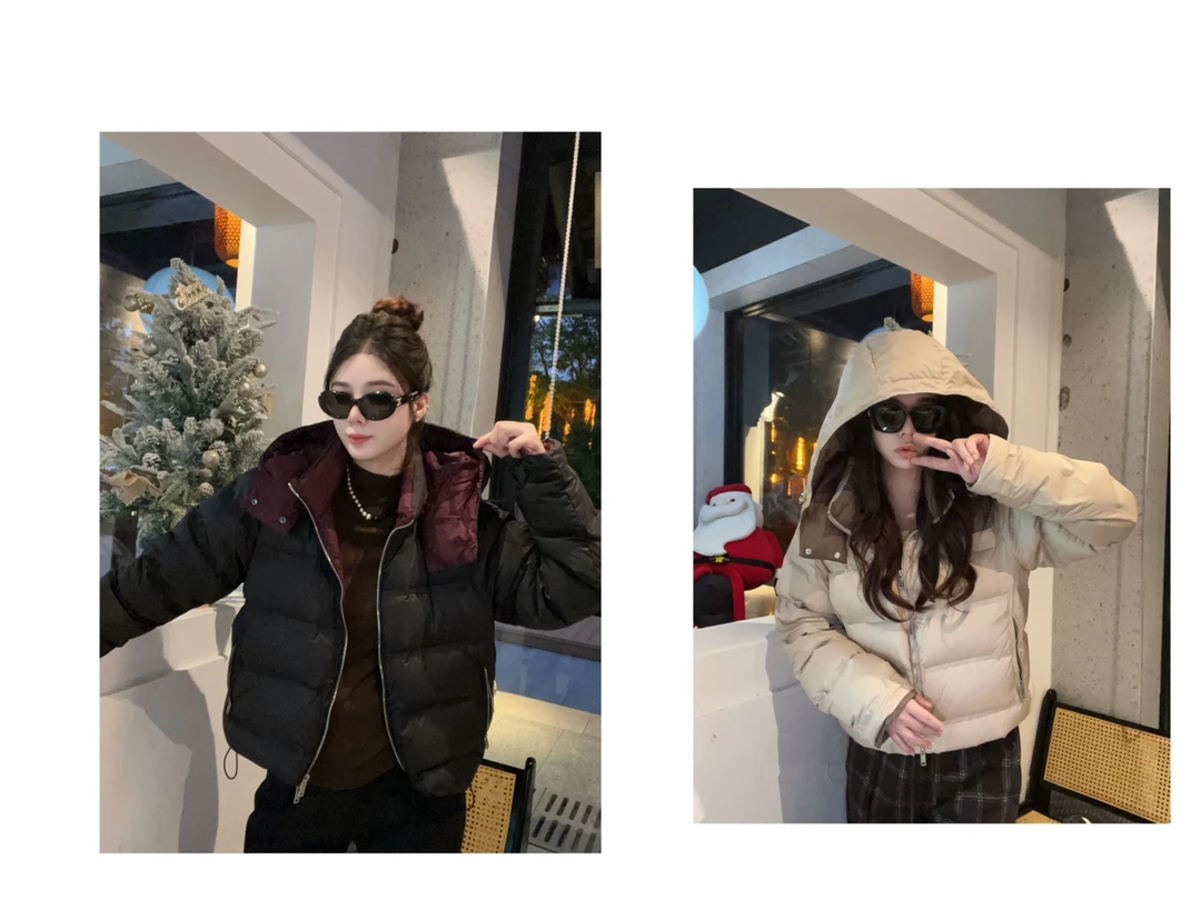 新款“南极羽绒”889#P02055新款失序混搭风时尚外套