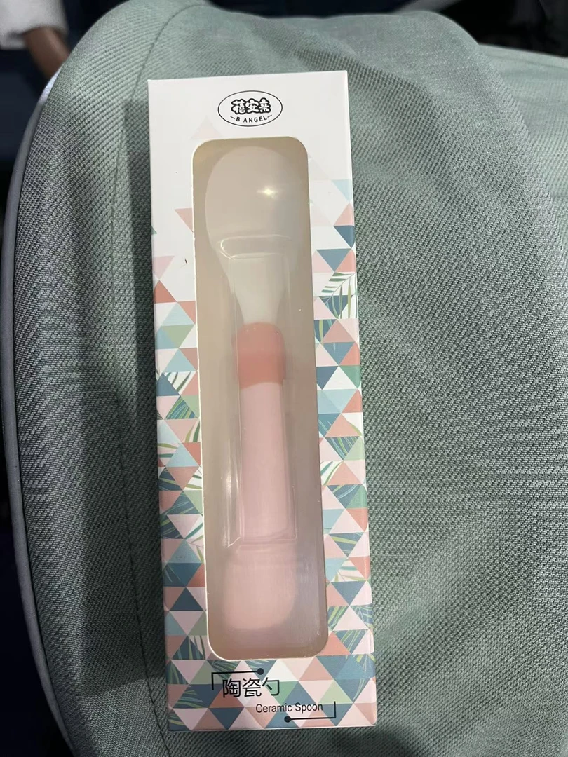宝宝专用果泥刮泥勺陶瓷材质不伤嘴安全无毒护具