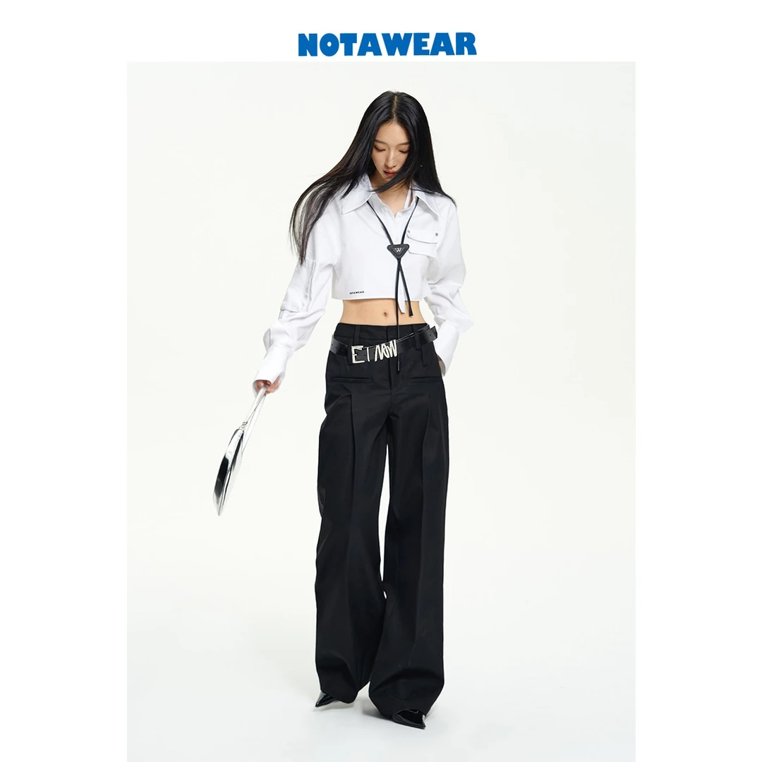 NOTAWEAR 旷野 【蔷薇系列】拒绝职场 挺括版型 直筒休闲裤西装裤