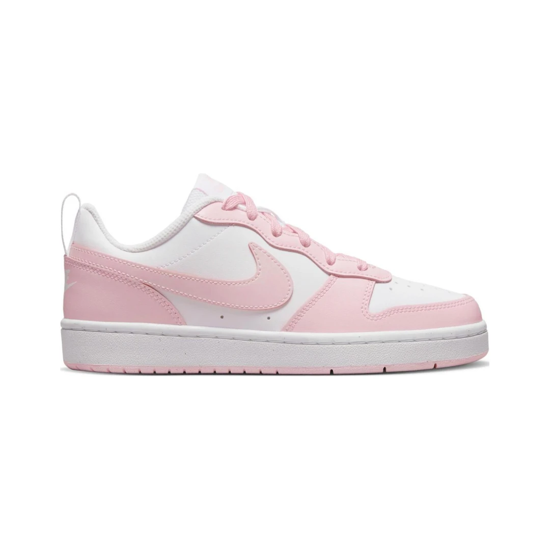 Nike/耐克 Court Borough 2 GS樱花粉女子休闲运动板鞋DQ0492-100
