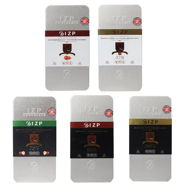 【16.9*2板】俄罗斯进口IZP可可黑巧克力100克【临期商品低价销售】