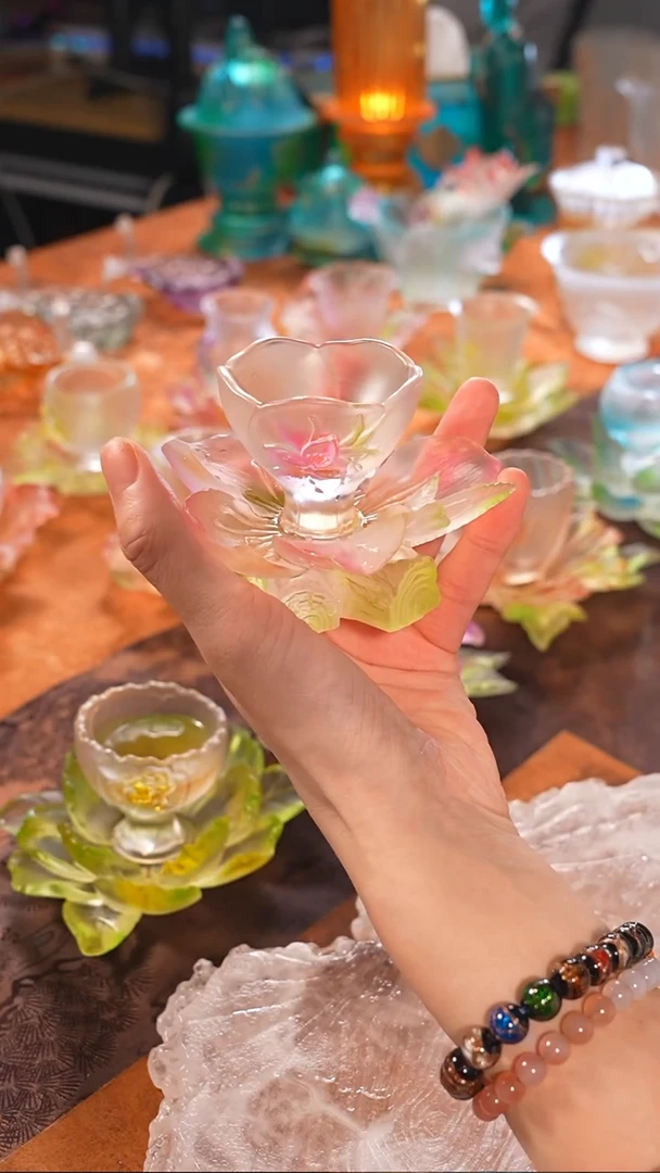 【闪购商品】十二花神3月桃花杯托+杯子（一杯一托）