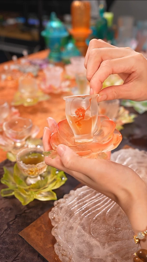 【闪购商品】十二花神2月腊梅杯托+杯子（一杯一托）