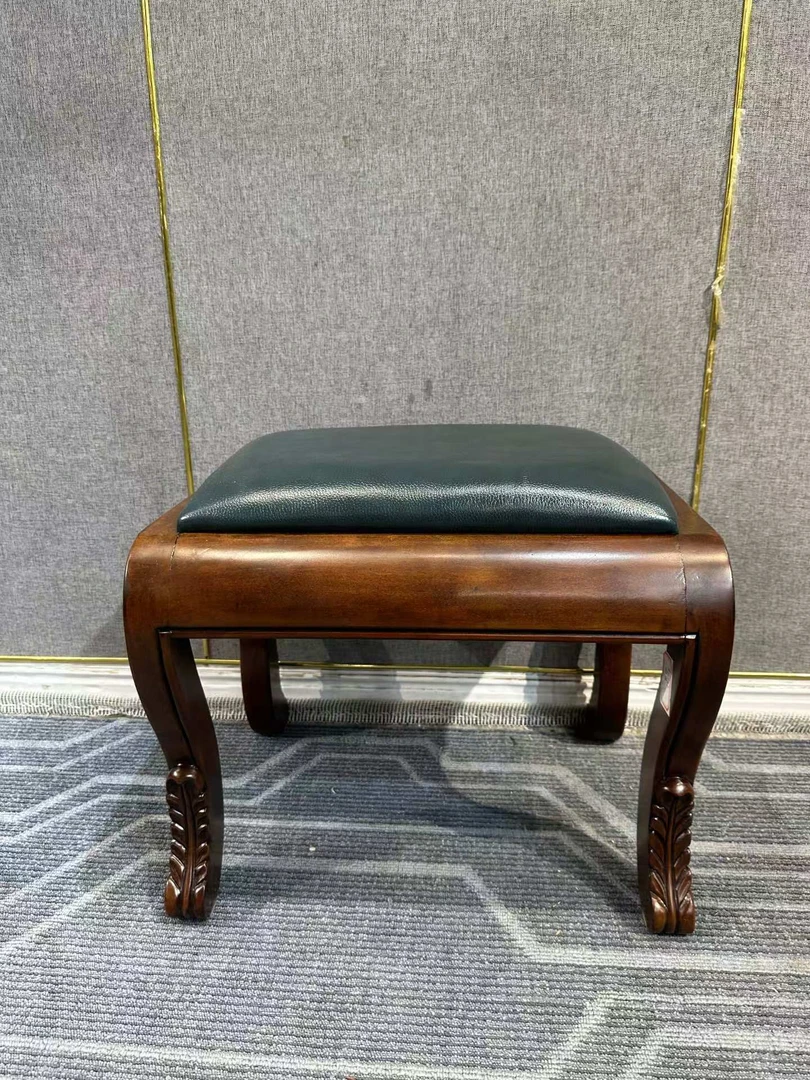 ZD632妆凳500*400*430 坐具美式真皮