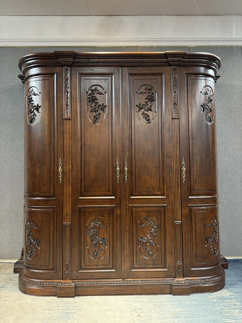 YG111四门衣柜 2360*650*2200 衣柜美式雕花古典