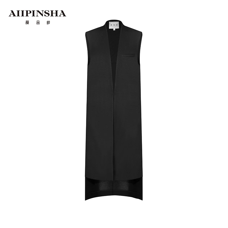 琴老板爱品纱【罗马假日】醋酸长款马甲国风纯色休闲    E5SJ016EQA