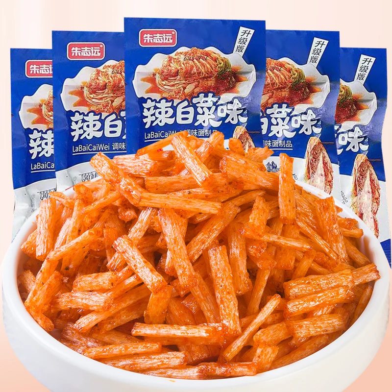 辣白菜口味美味调味麻辣味香辣面筋制品儿时休闲怀旧零食小吃即食