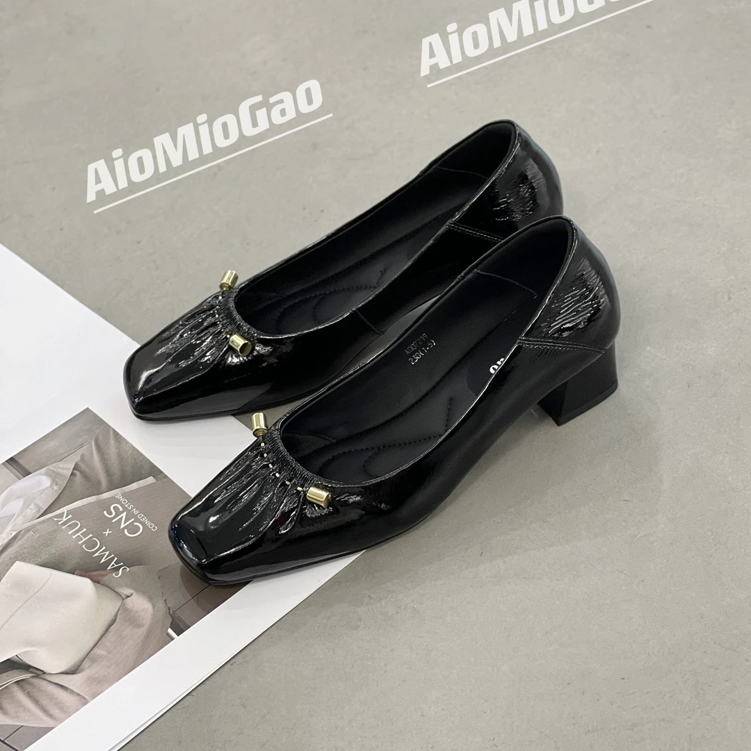 浅口高跟鞋百搭时尚舒适气质尖头鞋子007219