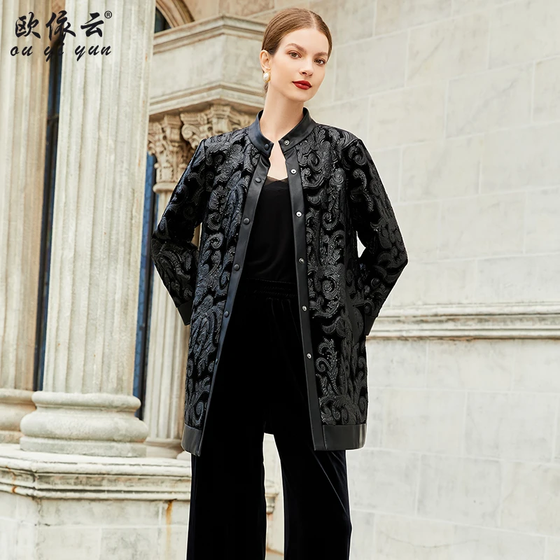 36517中老年妈妈春装风衣2024新款洋气大码薄外套显瘦上衣开衫女