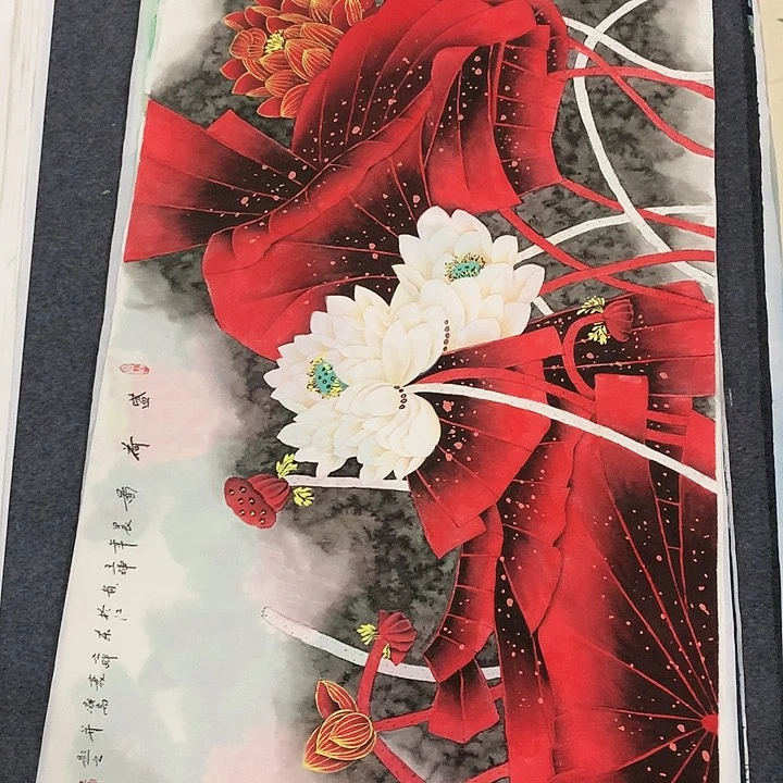 纯手工制作的年画