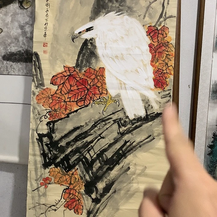 纯手工制作的年画