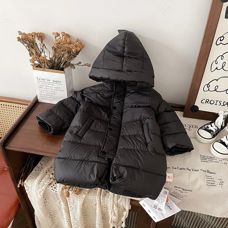 【三防黑金龙】DW235307-1男童长款黑金杜邦三防羽绒服90白鸭绒