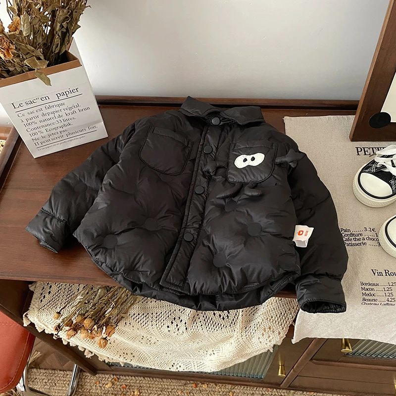 【现货】DW245906冬季新款儿童羽绒服宝宝外套90白鸭绒男童外套