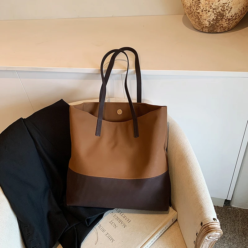 coran&danny2024女士新款大容量时尚百搭简约通勤单肩托特包1331