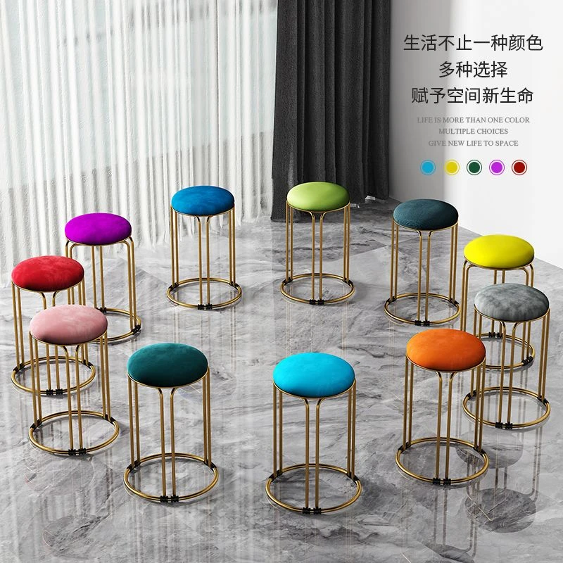 轻奢圆凳批发家用圆凳网红餐桌圆凳现代简约圆凳收纳凳子矮圆凳子
