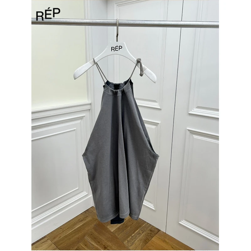 PROTOTYPES设计师品牌抽绳无袖做旧吊带背心24ss新TheREPUBLIQUE