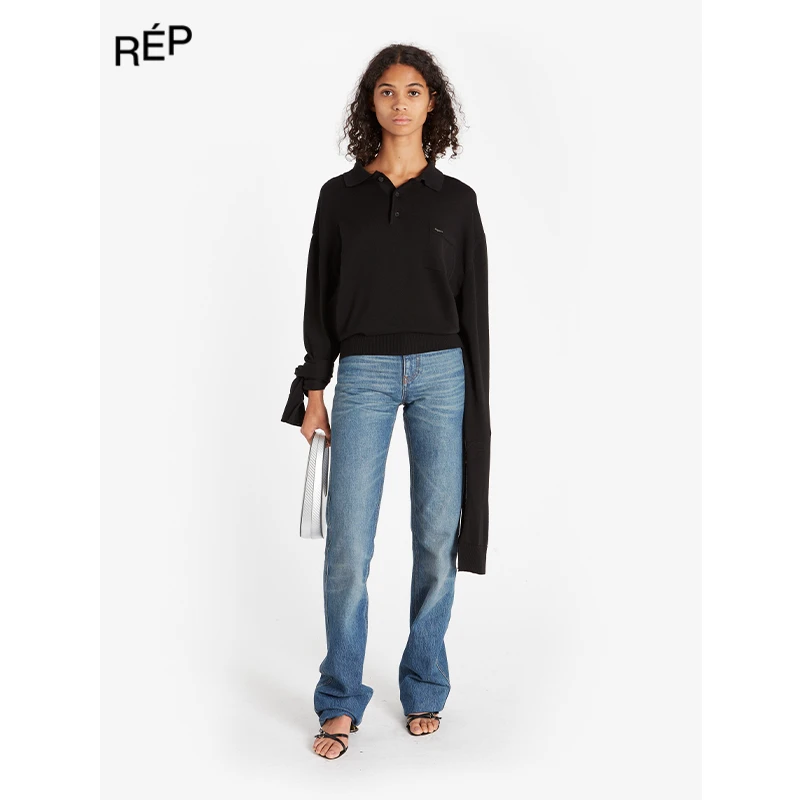 COPERNI设计师品牌针织打结袖POLO领上衣24ss春夏TheREPUBLIQUE