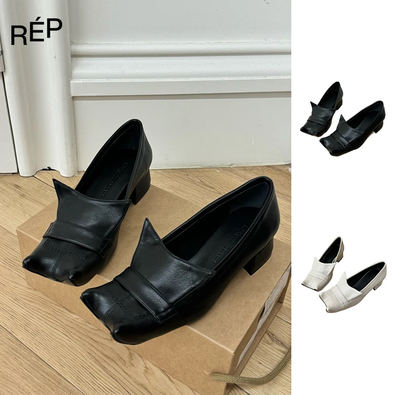 PAULA CANOVAS DEL VAS设计师品牌异形鞋头粗跟鞋24SS新款