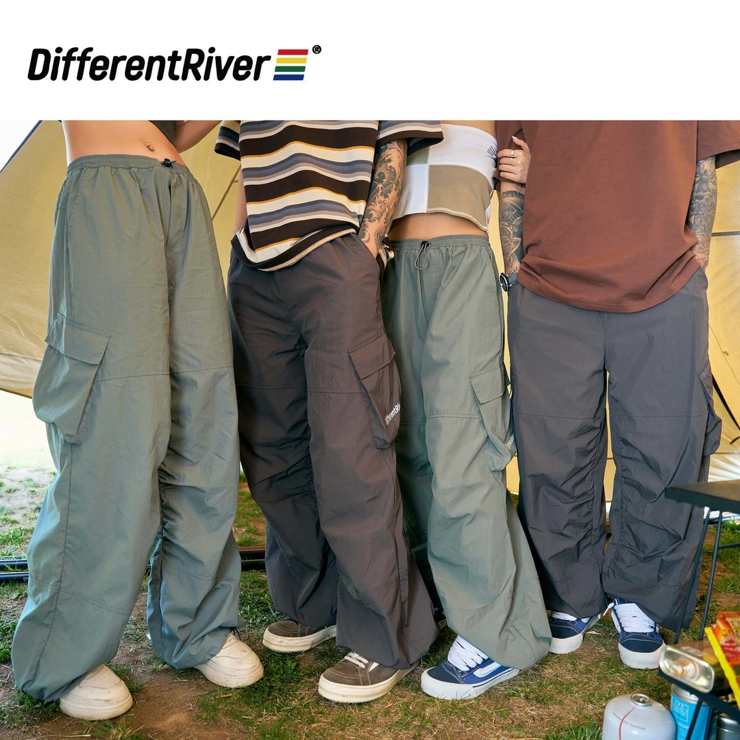 DifferentRiver夏季【假日】露营系列-轻薄百搭降落伞裤