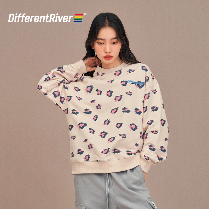 DifferentRiver秋冬【假日2.0】旷野系列-动物纹路休闲圆领卫衣